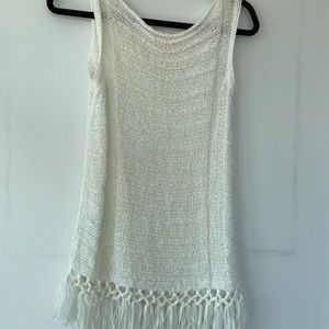 Lilly Pulitzer knit fringe cover up. Size small